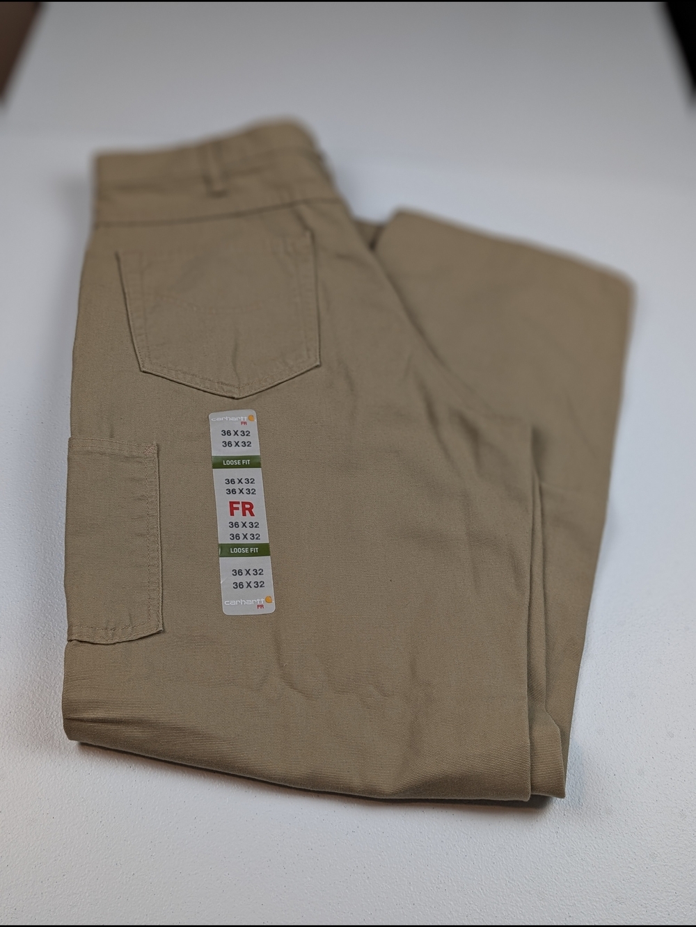 NWT Carhartt FR Flame-Resistant Midweight Canvas Loose Fit Jeans — 36x32